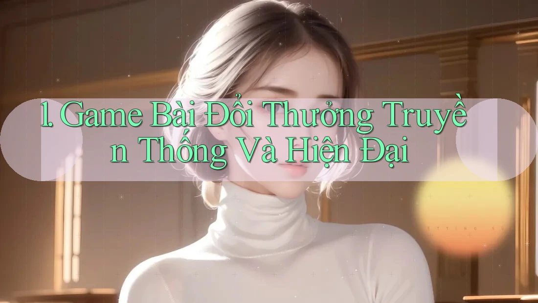 1. Game Bài Đổi Thưởng Truyền Thống Và Hiện Đại