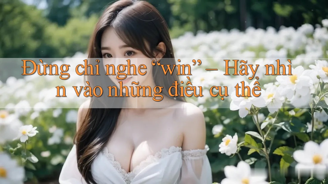 Đừng chỉ nghe “win” – Hãy nhìn vào những điều cụ thể