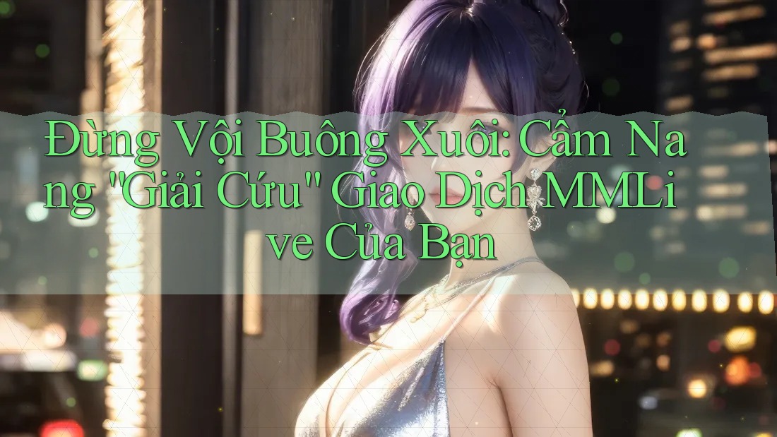 Đừng Vội Buông Xuôi: Cẩm Nang “Giải Cứu” Giao Dịch MMLive Của Bạn