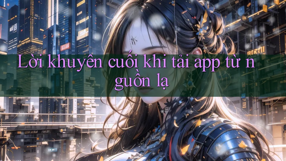 Lời khuyên cuối khi tải app từ nguồn lạ