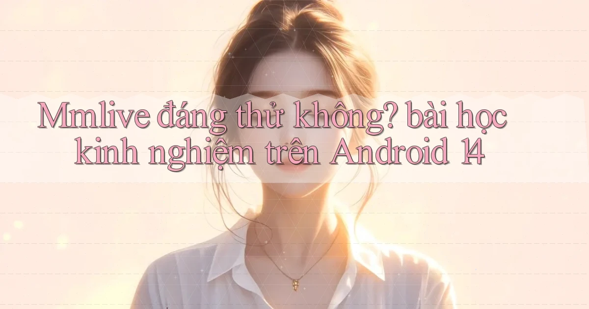 Mmlive đáng thử không bài học kinh nghiệm trên Android 14
